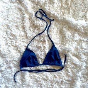 Onia Dust Blue String Bikini Top - Size L